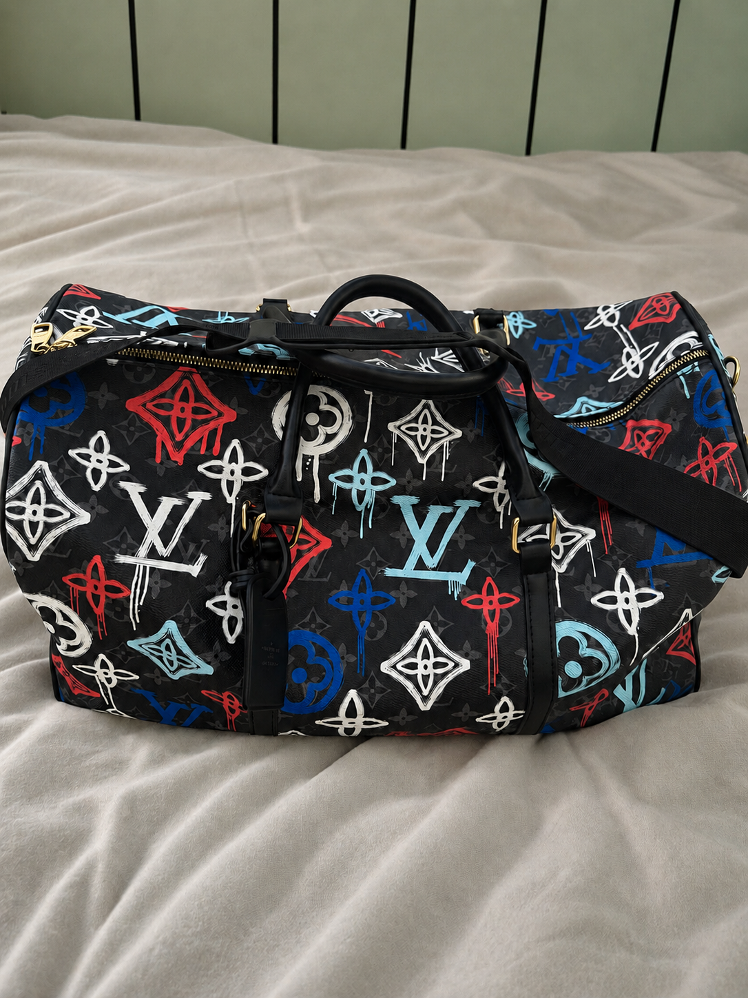 Louis Vuitton Keepall Bandoulière 50 Graffiti Rare Virgil Abloh